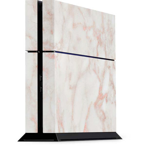 Rose Gold Marble PS4 Console Skin