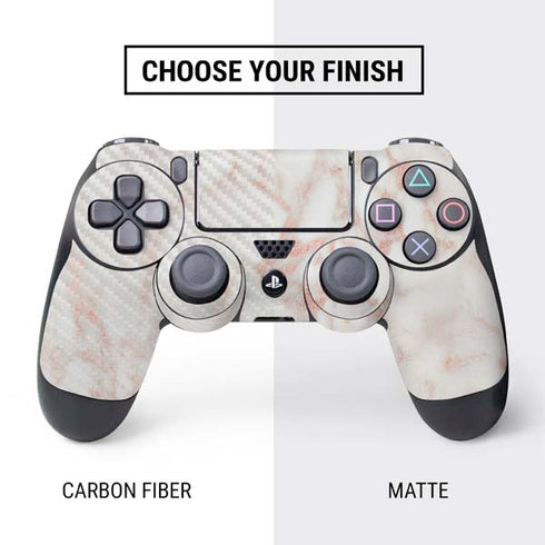 Rose Gold Marble PS4 Controller Skin