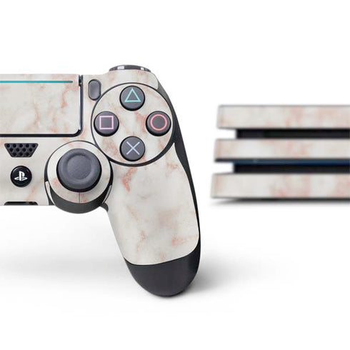 Rose Gold Marble PS4 Pro Bundle Skin