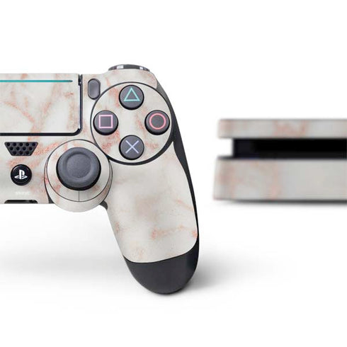 Rose Gold Marble PS4 Slim Bundle Skin