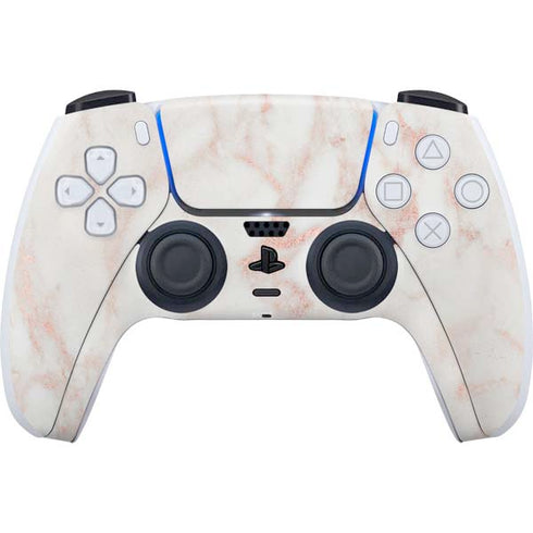 Rose Gold Marble PS5 Controller Skin