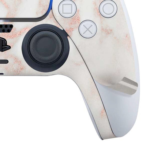 Rose Gold Marble PS5 Controller Skin