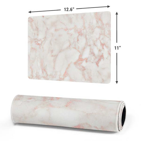Rose Gold Marble Gaming Mouse Pad