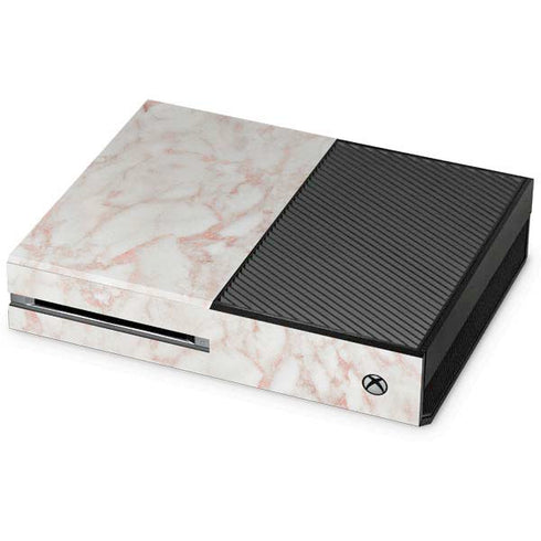 Rose Gold Marble Xbox One Console Skin