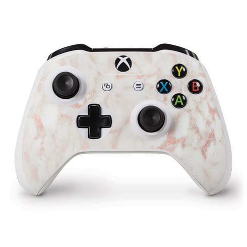 Rose Gold Marble Xbox One S Controller Skin
