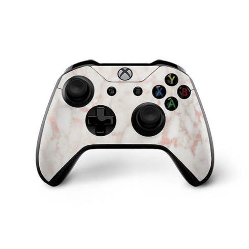 Rose Gold Marble Xbox One X Bundle Skin