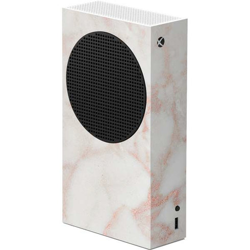 Rose Gold Marble Xbox Series S Console Skin