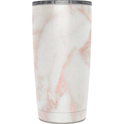 Rose Gold Marble Yeti 20oz Tumbler Skin