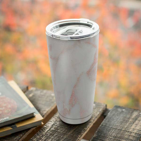 Rose Gold Marble Yeti 20oz Tumbler Skin