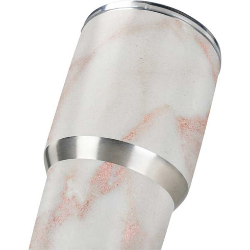 Rose Gold Marble Yeti 30oz Rambler Tumbler Skin