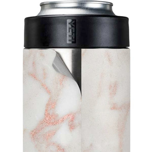 Rose Gold Marble Yeti Colster Can Insulator Skin