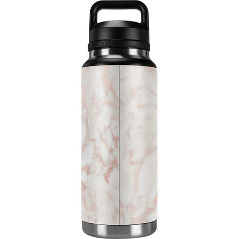 Rose Gold Marble YETI Rambler 36oz Bottle Skin