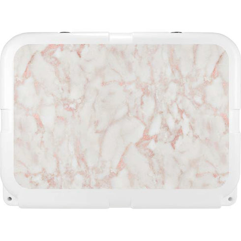 Rose Gold Marble YETI Tundra 35 Hard Cooler Skin