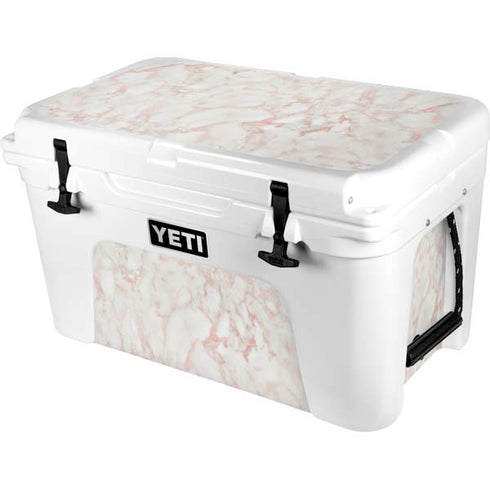 Rose Gold Marble YETI Tundra 45 Hard Cooler Skin