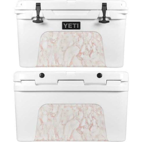 Rose Gold Marble YETI Tundra 45 Hard Cooler Skin