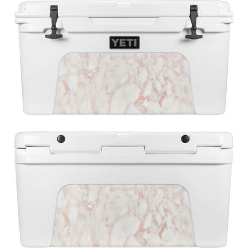 Rose Gold Marble YETI Tundra 75 Hard Cooler Skin