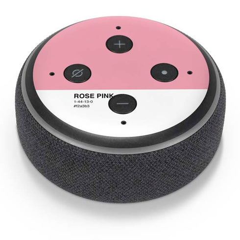 Rose Pink Color Palette Amazon Echo Dot Skin