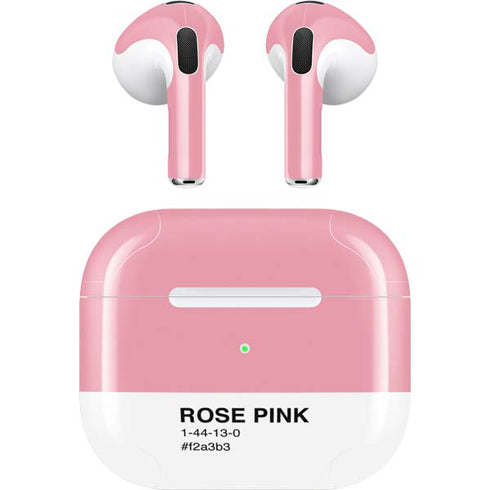 Rose Pink Color Palette Apple AirPods (3rd Gen 2021) Skin