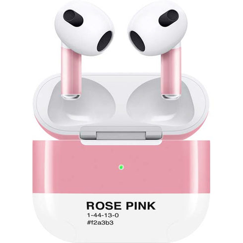 Rose Pink Color Palette Apple AirPods (3rd Gen 2021) Skin