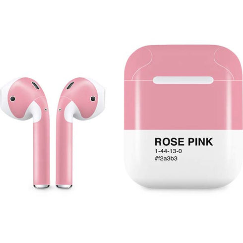 Rose Pink Color Palette Apple AirPods Skin