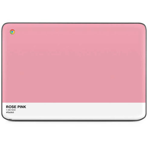 Rose Pink Color Palette HP Chromebook Skin