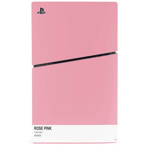 Rose Pink Color Palette PS5 Slim Disk Console Skin