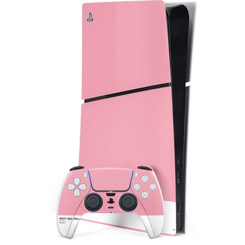 Rose Pink Color Palette PS5 Slim Digital Edition Bundle Skin