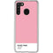Rose Pink Color Palette Galaxy A21 Clear Case