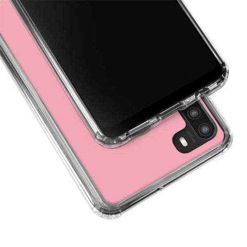 Rose Pink Color Palette Galaxy A21 Clear Case