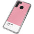 Rose Pink Color Palette Galaxy A21 Clear Case