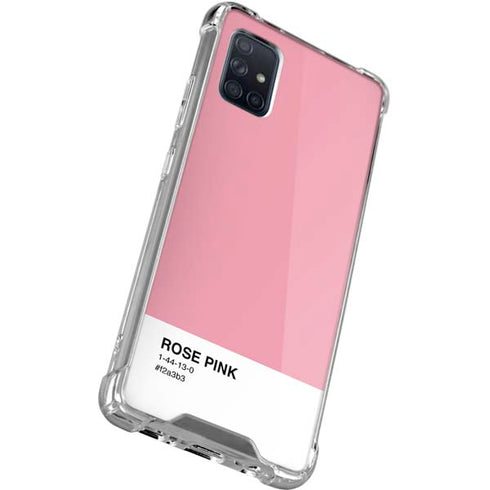Rose Pink Color Palette Galaxy A71 5G Clear Case