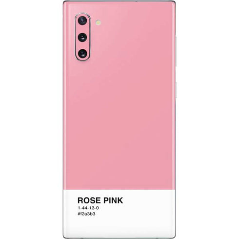 Rose Pink Color Palette Galaxy Note 10 Skin