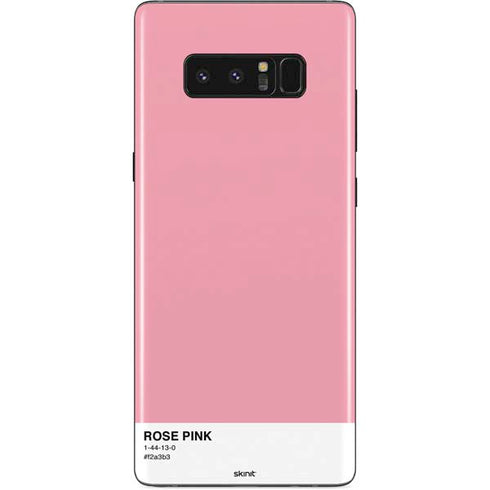 Rose Pink Color Palette Galaxy Note 8 Skin