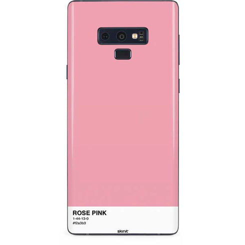Rose Pink Color Palette Galaxy Note 9 Skin