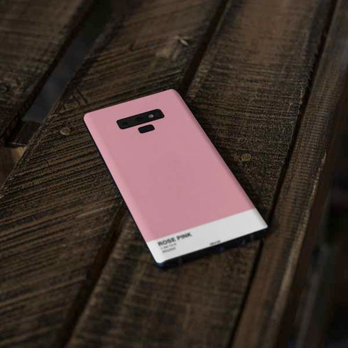 Rose Pink Color Palette Galaxy Note 9 Skin