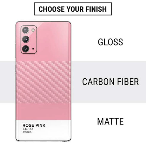 Rose Pink Color Palette Galaxy Note20 5G Skin