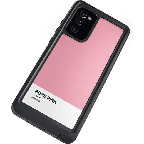 Rose Pink Color Palette Galaxy Note20 5G Waterproof Case