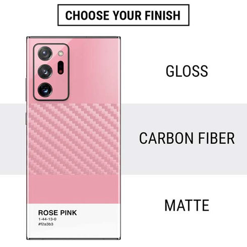 Rose Pink Color Palette Galaxy Note20 Ultra 5G Skin