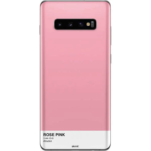 Rose Pink Color Palette Galaxy S10 Plus Skin