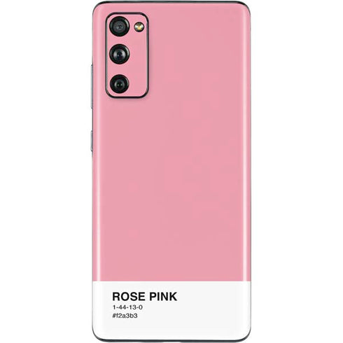 Rose Pink Color Palette Galaxy S20 Fan Edition Skin