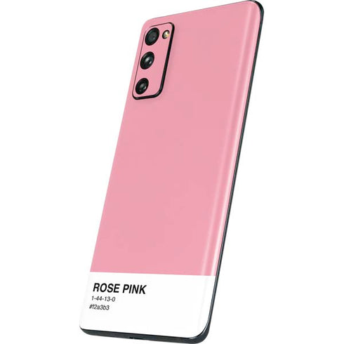 Rose Pink Color Palette Galaxy S20 Fan Edition Skin