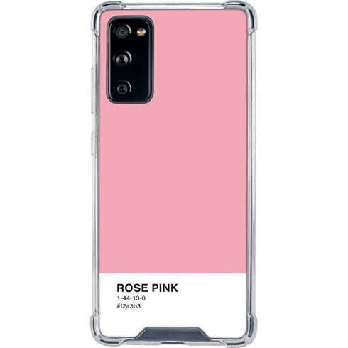 Rose Pink Color Palette Galaxy S20 FE Clear Case