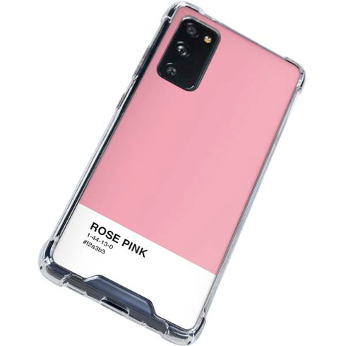 Rose Pink Color Palette Galaxy S20 FE Clear Case