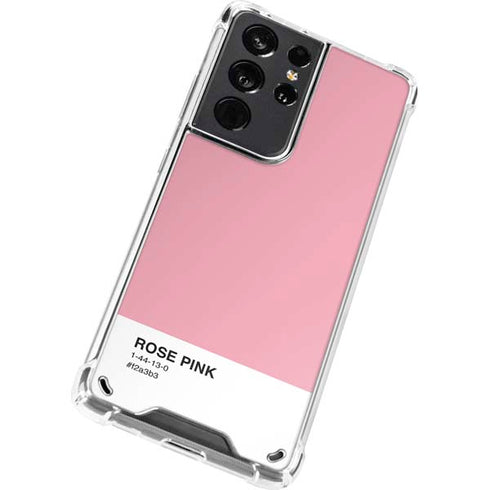 Rose Pink Color Palette Galaxy S21 Ultra 5G Clear Case
