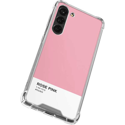 Rose Pink Color Palette Galaxy S23 Plus Clear Case