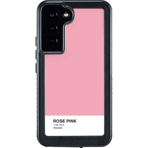 Rose Pink Color Palette Galaxy S23 Plus Waterproof Case