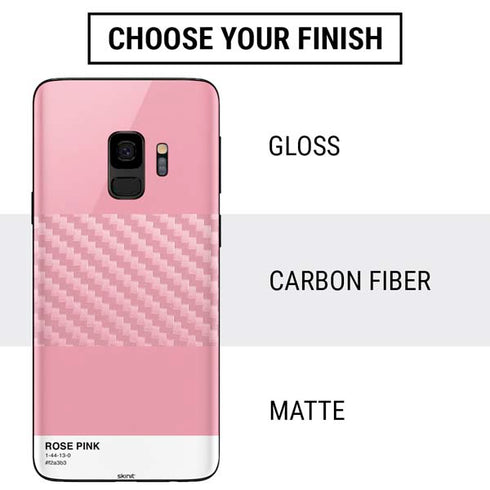Rose Pink Color Palette Galaxy S9 Skin