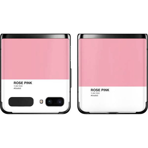 Rose Pink Color Palette Galaxy Z Flip Skin