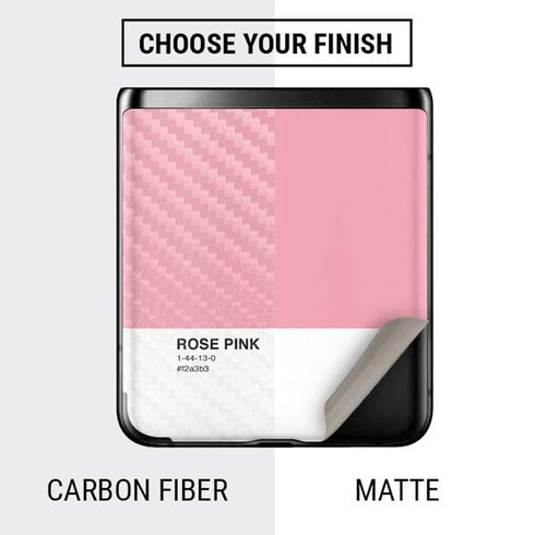 Rose Pink Color Palette Galaxy Z Flip Skin