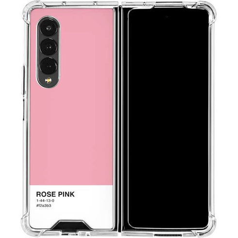 Rose Pink Color Palette Galaxy Z Fold4 5G Clear Case